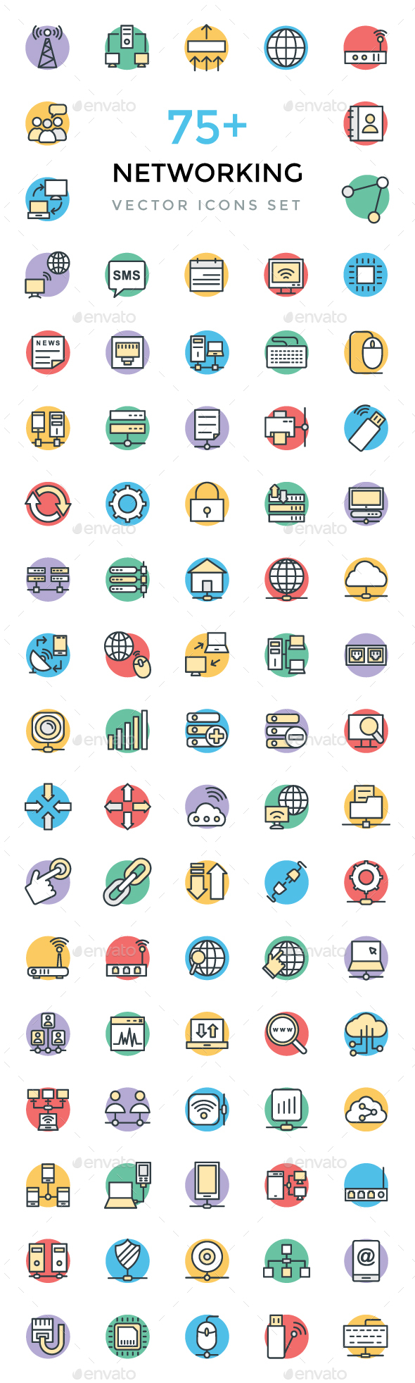 75+ Networking Vector Icons - Icons