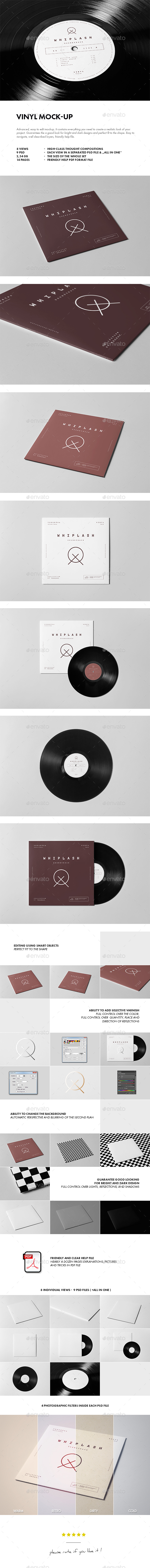 Vinyl Mock-up - Discs Packaging