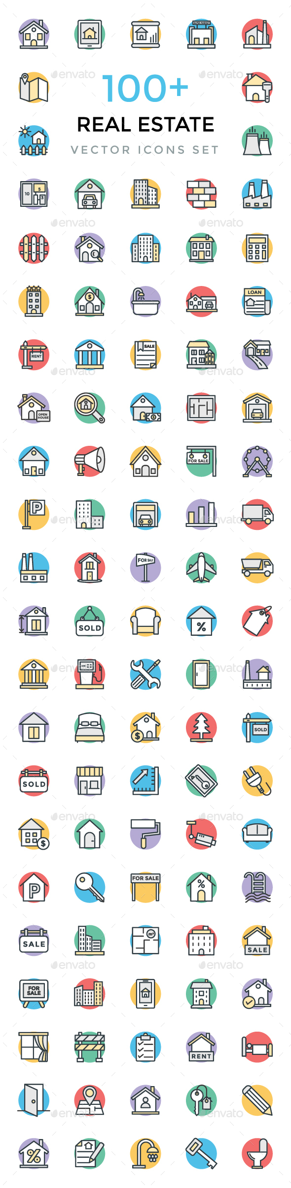 100+ Real Estate Vector Icons - Icons