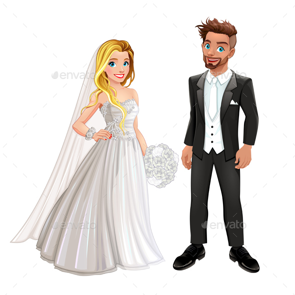 Bride and Groom in the Wedding Day - Weddings Seasons/Holidays