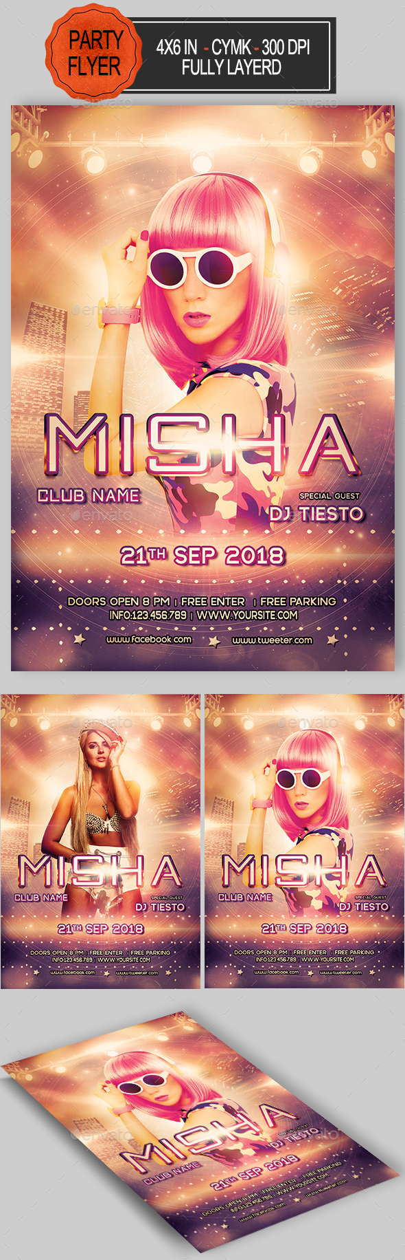 DJ Flyer - Clubs & Parties Events