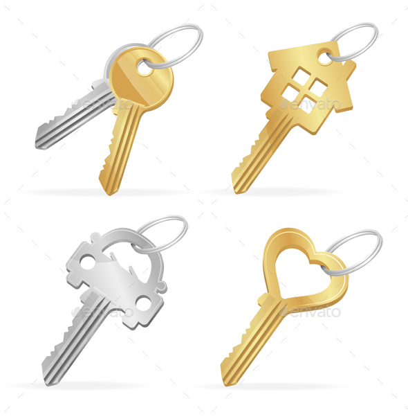 Different Keys Set. Vector - Objects Vectors