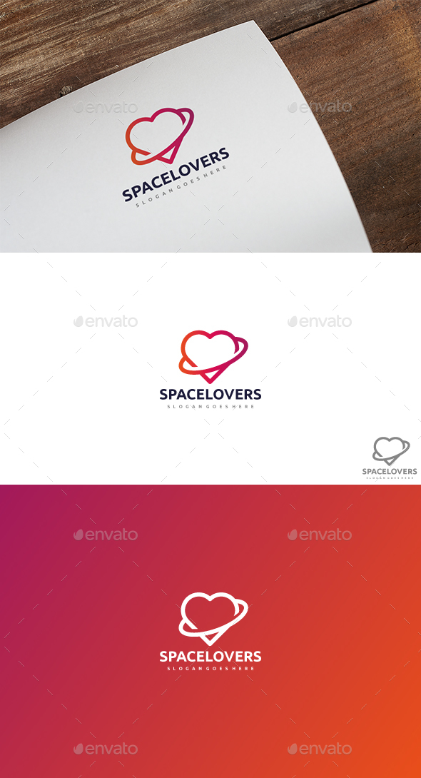 Space Love Logo - Symbols Logo Templates