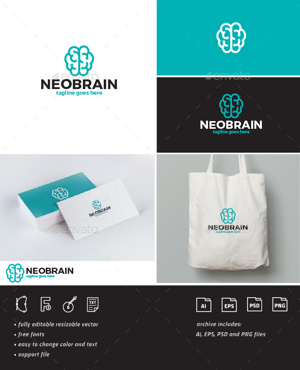 Neo Brain Logo - Symbols Logo Templates