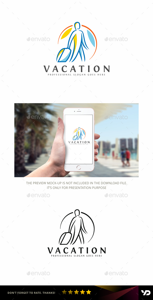 Vacation - Humans Logo Templates