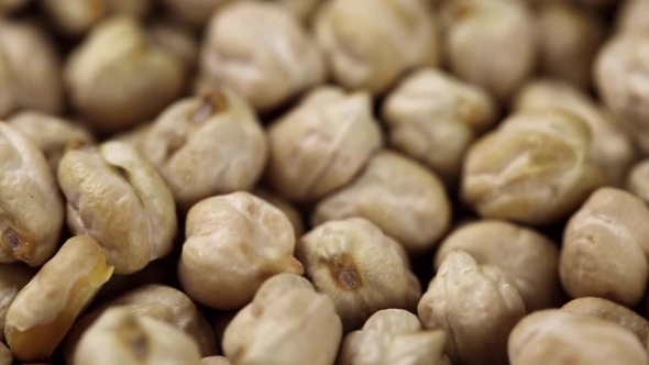 Rotating Raw Chickpea Beans alt