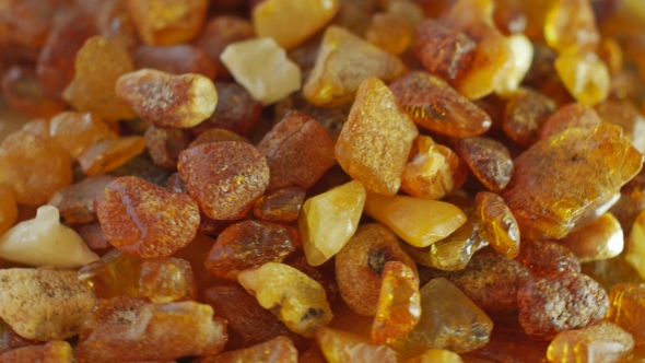 Amber Stones on Turn Table alt