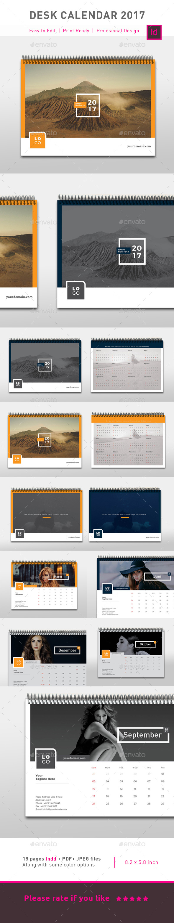 Clean Calendar 2017 - Calendars Stationery