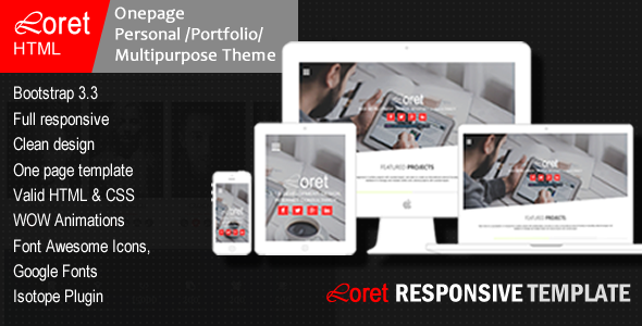 Loret- Multi-Purpose HTML - ThemeForest 17043555