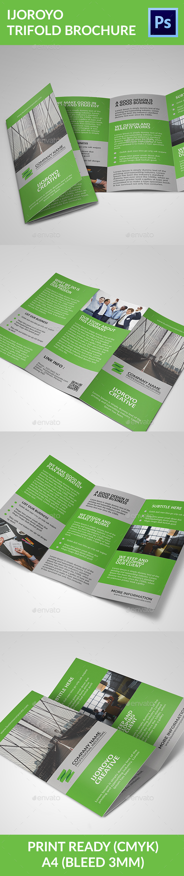 Business Corporate Trifold Brochure Vol 2 - Corporate Brochures