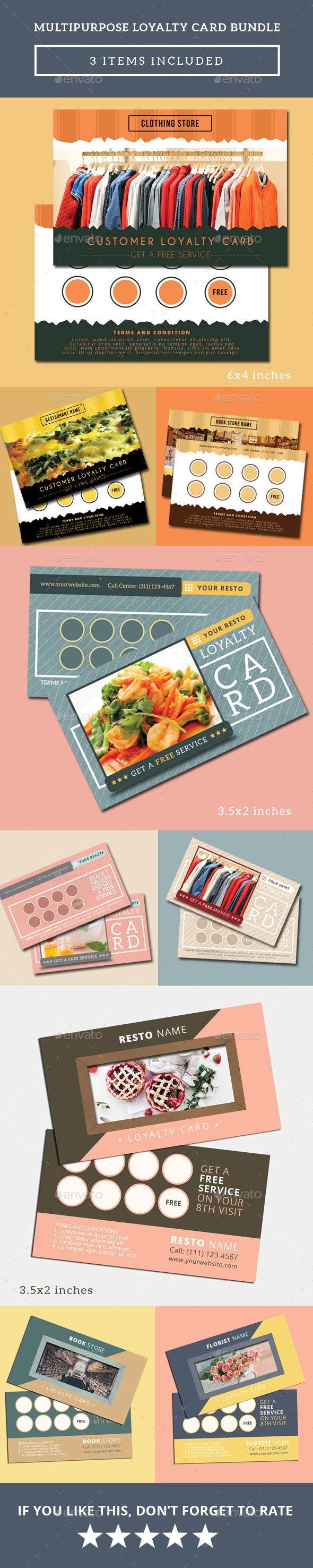 Multipurpose Loyalty Card Bundle - Loyalty Cards Cards & Invites
