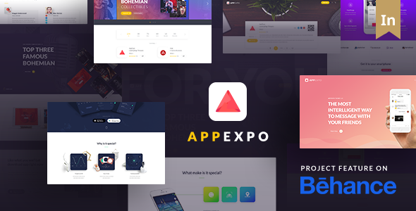 App Landing Page WordPress Theme (App Showcase, App Store) - App Expo