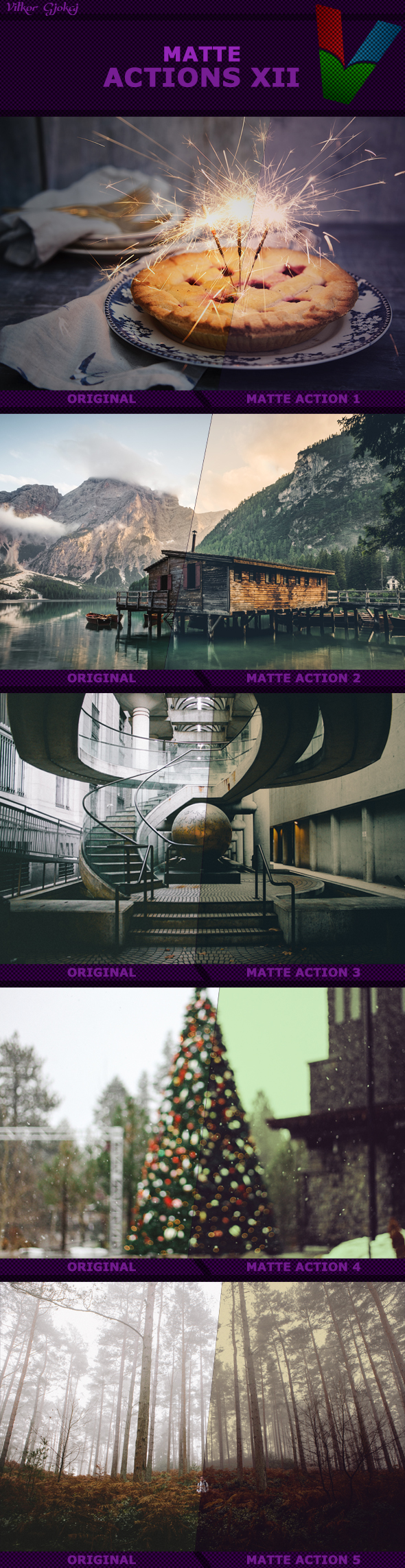 Matte Actions XII - Photo Effects Actions
