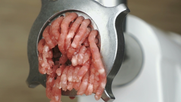 Making of Ground Beef Using Electric Meat Grinder
