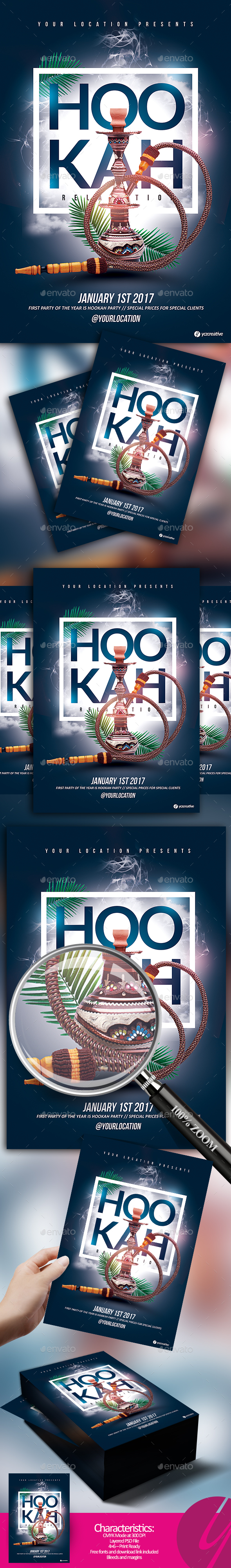 Hookah Relaxation Flyer - Events Flyers