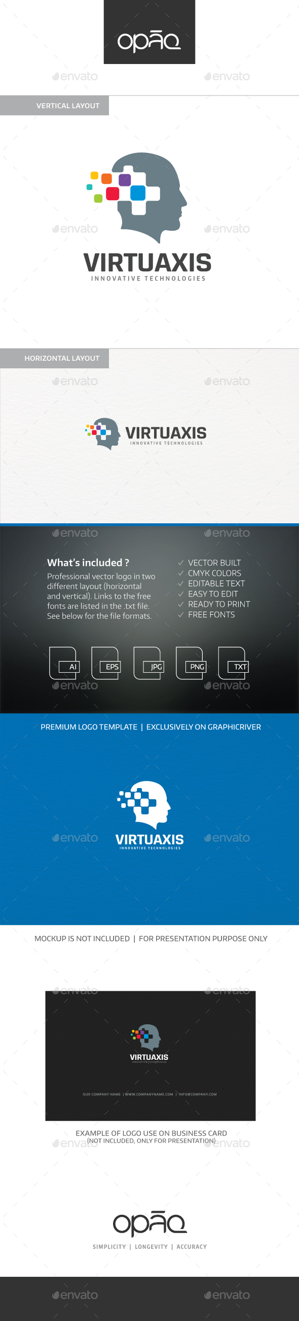 Virtuaxis Human Logo - Humans Logo Templates
