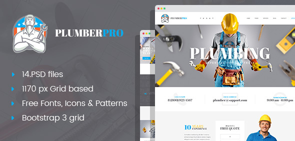 PlumberPro - Handyman - ThemeForest 19166394