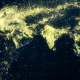 World Map Night Lighting Close View 4K World Map Night Lighting Close View 4K - VideoHive Item for Sale
