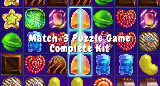 Match 3 Puzzle Game Complete Kit