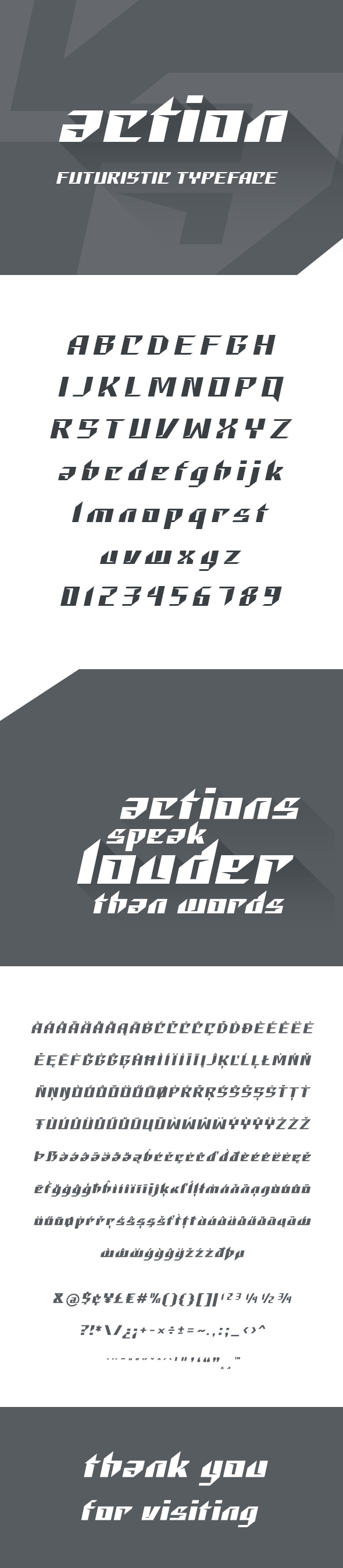 Action Futuristic Font - Futuristic Decorative