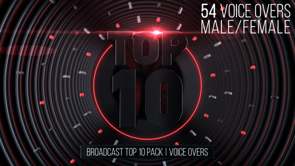 Broadcast Top 10 Pack | Voice Overs