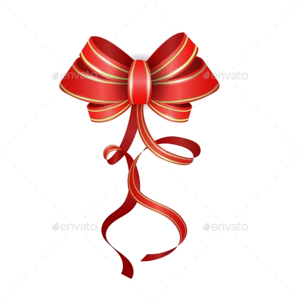 Red Bow - Christmas Seasons/Holidays