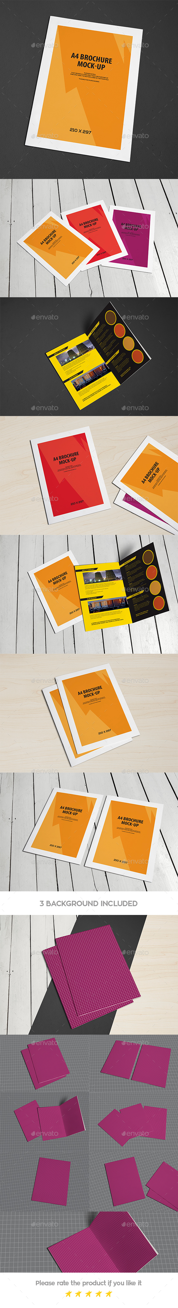 Bi-Fold A4 Brochure Leaflet Mock-Up - Brochures Print