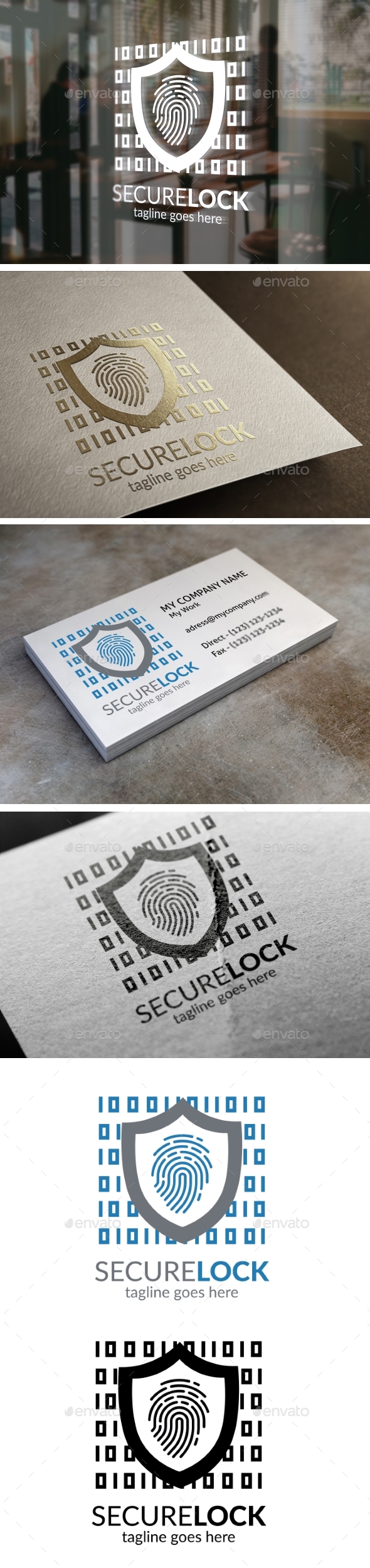 Secure Lock Logo - Symbols Logo Templates