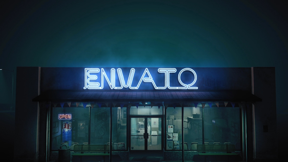 Epic Neon in The Street Video Displays template preview