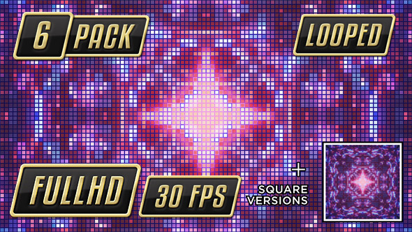 Abstract Pixels VJ Loop alt