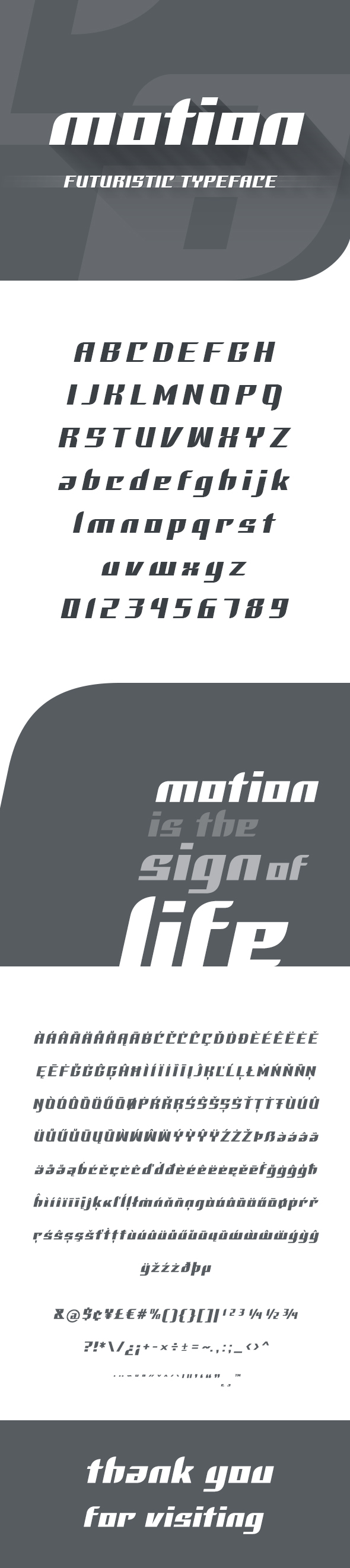 Motion Futuristic Font - Futuristic Decorative