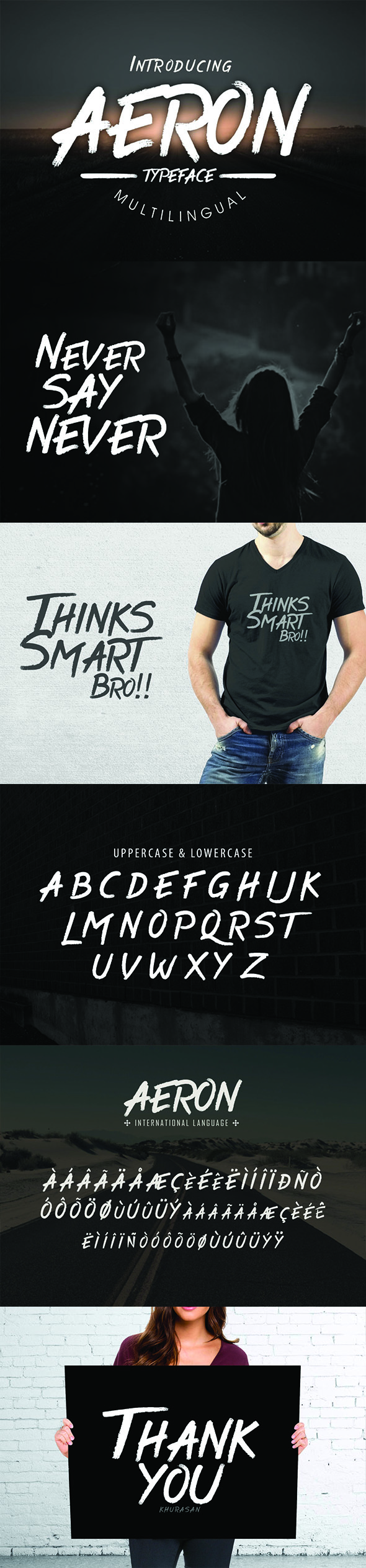 Aeron Typeface - Decorative Fonts