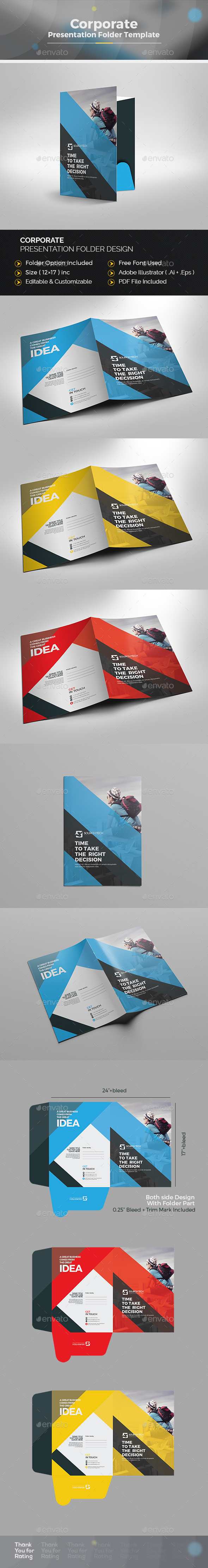 Presentation Folder - Stationery Print Templates