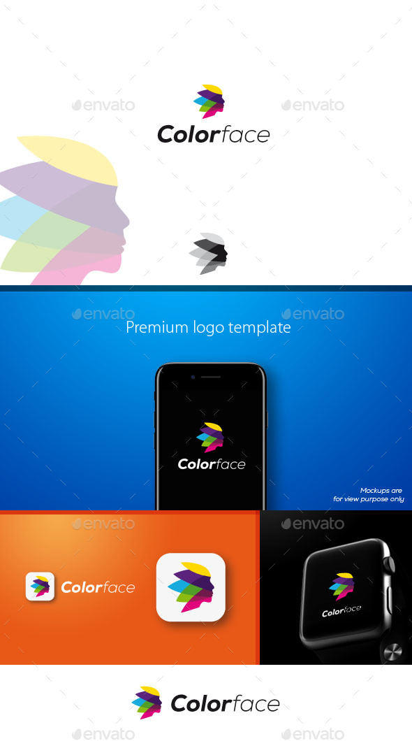Colorface Logo - Humans Logo Templates