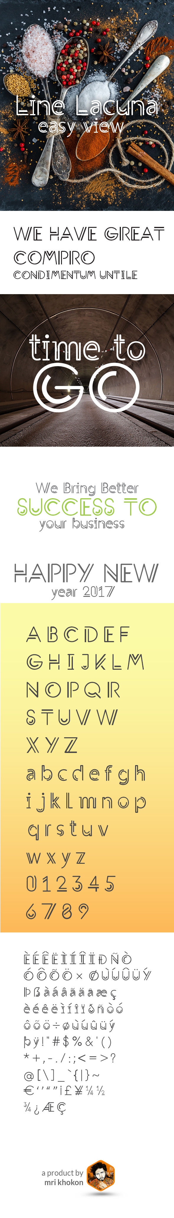 Line Lacuna Font - Sans-Serif Fonts