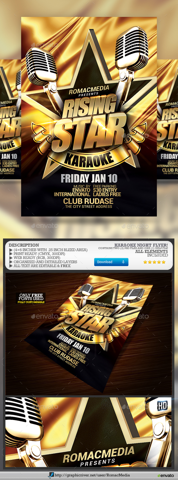 Karaoke Night - Events Flyers