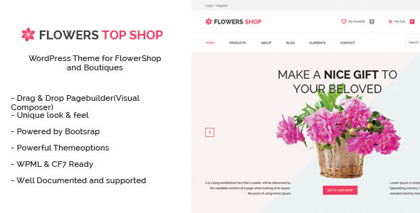 Flowershop - Flowers and Boutique WordPress Theme - WordPress