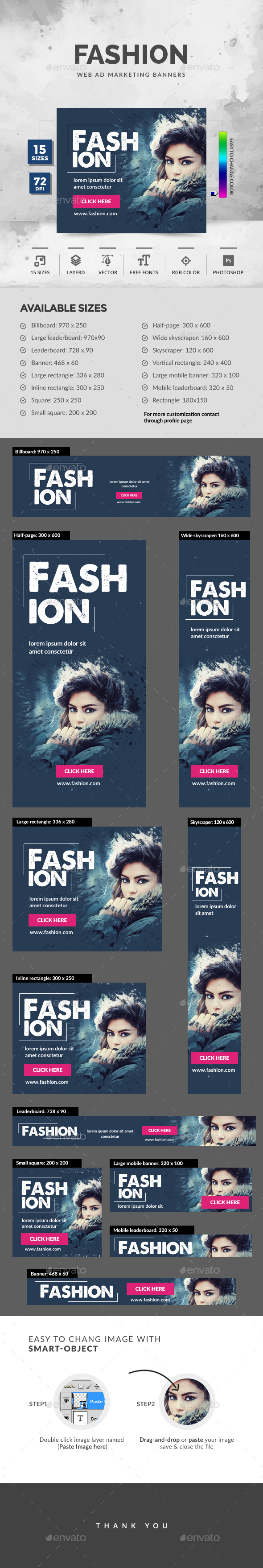 Fashion Banners - Banners & Ads Web Elements