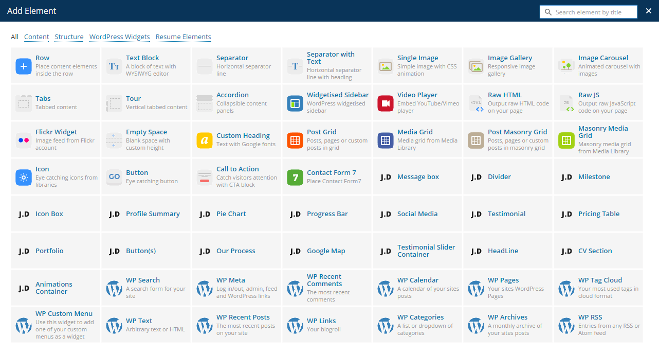 wordpress resumes