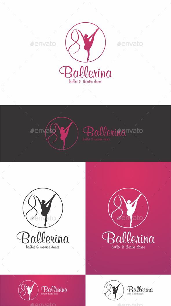 Ballerina Woman Logo - Humans Logo Templates