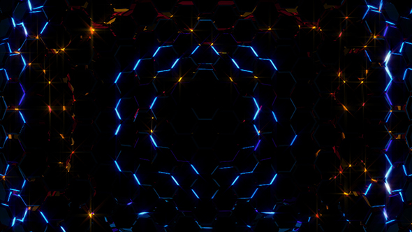 Electric Hexagons Lights