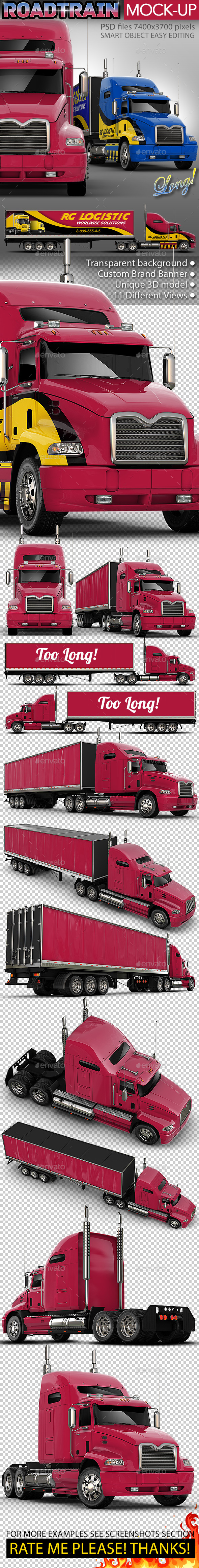 Download Semi Trailer Truck Mock Up Based Mack Pinnacle By Bennet1890 Graphicriver