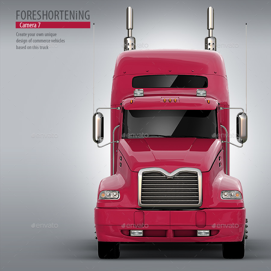 Download Semi-Trailer Truck Mock-up Based Mack Pinnacle by ...