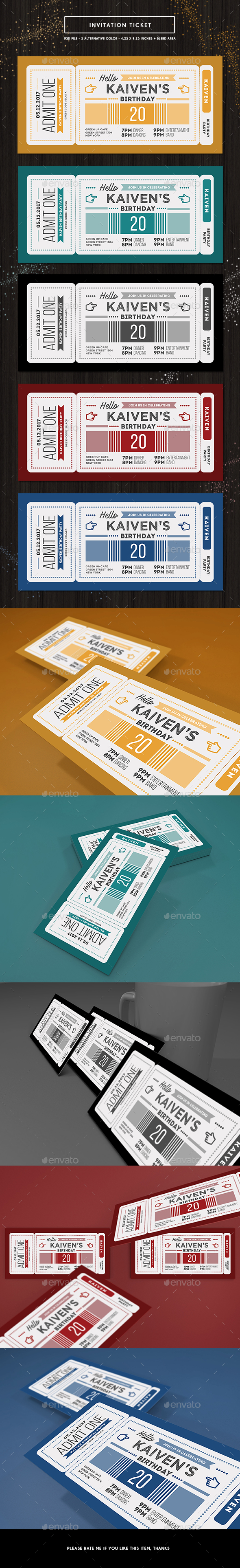 Invitation Ticket - Invitations Cards & Invites