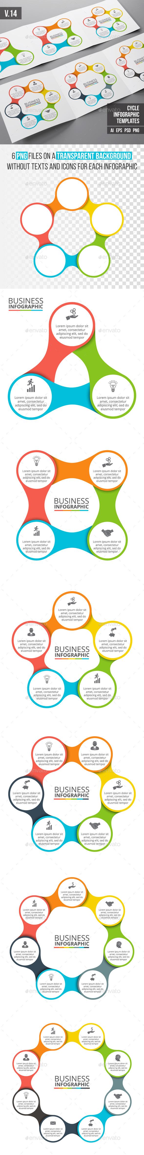Infographics template set v.14 - Infographics
