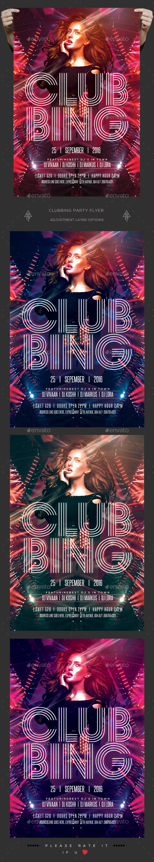 Clubbing Party Flyer - Clubs & Parties Events