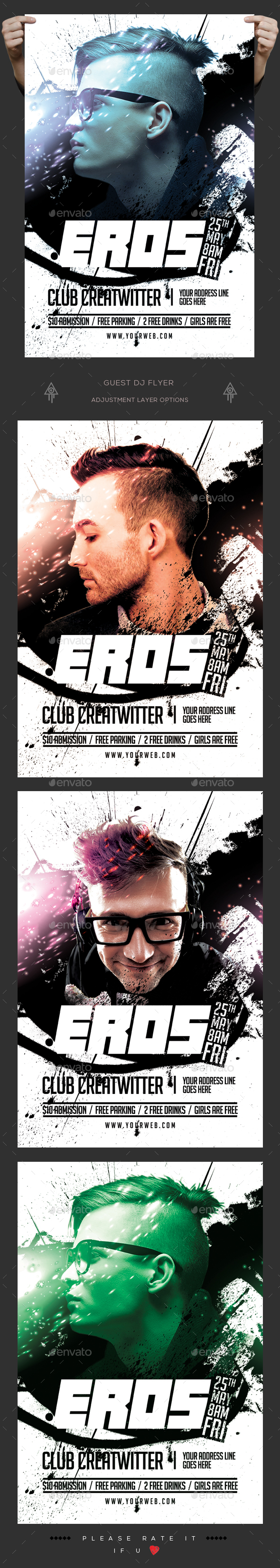 Guest Dj Flyer - Clubs & Parties Events