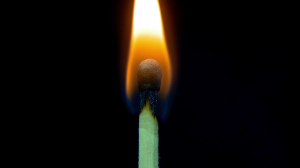 Burning Match And Flame alt