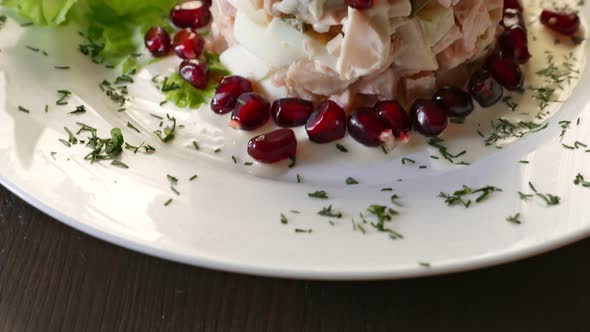 Nice Vegetarian Food  Pomegranate Salad alt