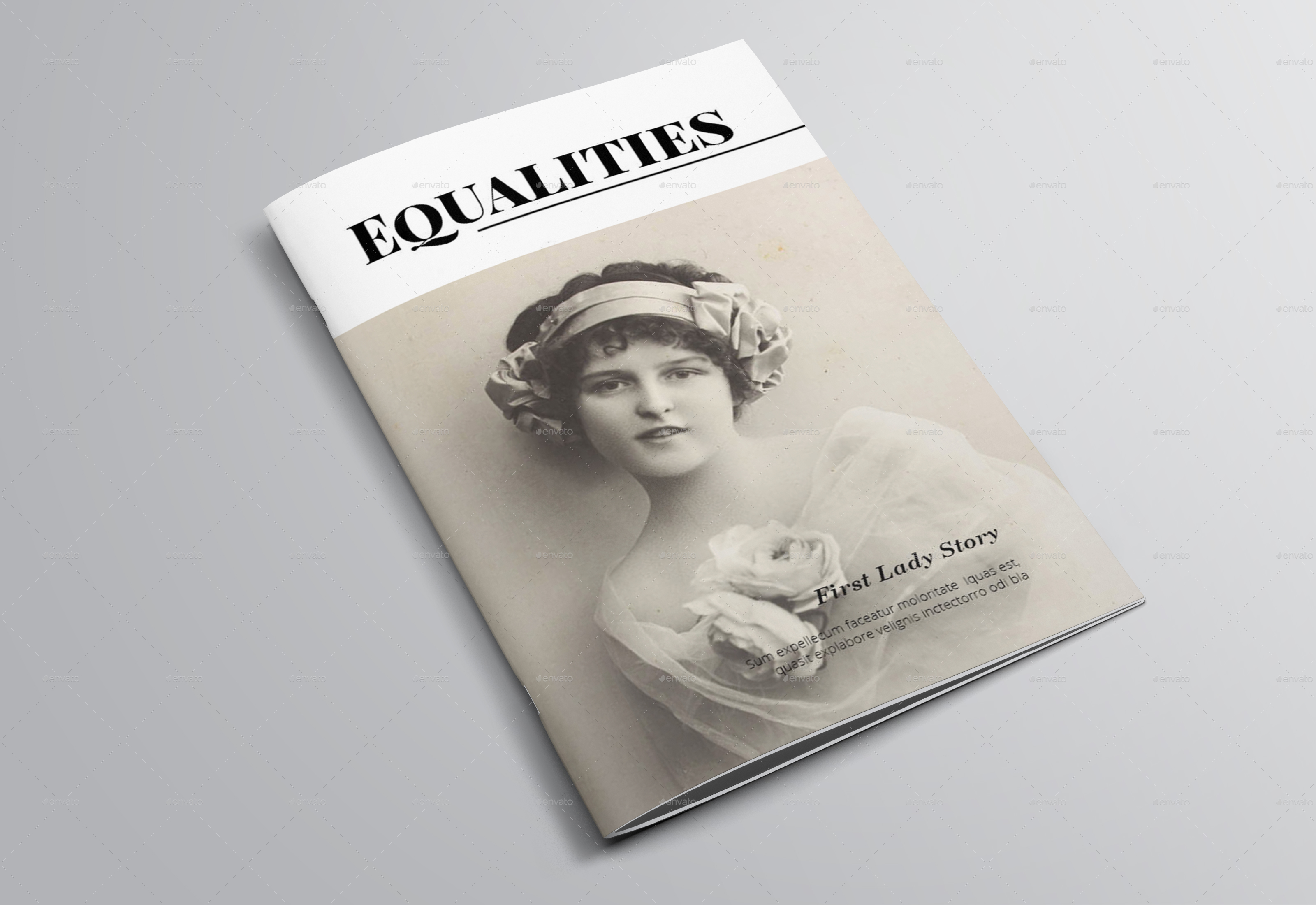 Clean Black &amp; White Magazine in Magazine Templates - product preview 1